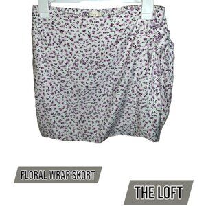 NWT The Loft Outlet Wrap Skort Floral, XS